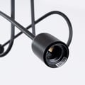Miniatyrbild 8 av 10: Sollux Lighting Loop taklampa svart 2xE27 15W vardagsrum hall