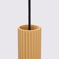 Miniatyrbild 6 av 10: Sollux Lighting KARBON modern rund guldfärgad pendellampa Ø20cm 3xGU10 10W
