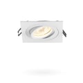 Miniatyrbild 2 av 4: Videx infälld armatur rörlig oljett vit fyrkantig halogen GU10-spotlight