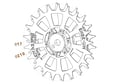 Pikkukuva 2 / 8: Husqvarna Automower 305, 310, 315, 315X, 415X, 415XI pyörä ruostumaton teräs 3 mm