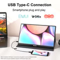 Miniatyrbillede 4 af 5: Bærbar Skærm, 15,6 Tommer, 1920 x 1080 Opløsning, USB Type-C og HDMI Kompatibilitet, 60Hz Opdateringshastighed, 10-Punkts Touchscreen
