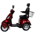 Miniatyrbilde 4 av 5: Arvo Elektrisk Scooter for Eldre P400 Rød