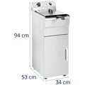 Miniatyrbild 9 av 9: Royal Catering - Fritös - 16 liter - 400 V - Underskåp