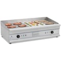 Miniatyrbild 1 av 9: Royal Catering - Elektriskt stekbord - Dubbelt - 100 cm - Slät/räfflad - 2 x 3200 W