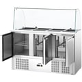 Miniatyrbild 5 av 7: Royal Catering - Salladskyl - Med glasmonter - 368 L - För 8 GN-behållare - 137 x 70 cm