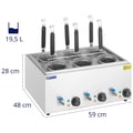 Miniatyrbild 6 av 6: Royal Catering - Pastakokare med 6 pastakorgar - Temperatur: 30–110 °C