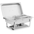 Miniatyrbild 1 av 6: Royal Catering - Chafing dish - GN 1/2 - 2 x GN 1/4 - 9 L - 2 Bränslepanna - 295x235x60 / 240x135x65 mm