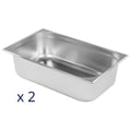 Miniatyrbild 6 av 7: Royal Catering - Bain Marie - 1265 W - 2 x GN 1/1 - med bas