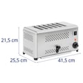 Miniatyrbild 5 av 5: Royal Catering - Brödrost - 2500 W - För 6 skivor
