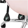 Miniatyrbild 4 av 6: physa - Sadelstol med ryggstöd - Höjdjusterbart ryggstöd och säte - 51–65 cm - 150 kg - Rosa, Silver