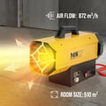 Miniatyrbild 2 av 10: MSW - Gasolvärmare - 60 kW - 510 m²