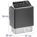 Miniatyrbild 6 av 6: Uniprodo - Bastuaggregat - elektriskt - 9 kW