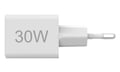 Miniatyrbillede 2 af 7: Hama Mini 30W — PD/QC Vægoplader (1× USB-C, 1× USB-A), Hvid