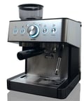 Pikkukuva 1 / 7: Koenic KEM 21524 M – Portafilter-espressokone, hopeanvärinen, 1650 W, 15 bar