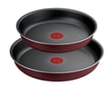 Miniatyrbillede 2 af 3: TEFAL Ingenio Simply Cook Stegepandesæt (3 dele) L7248553 Bordeaux-Sort