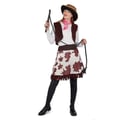 Miniatyrbild 1 av 6: Cowgirl-kostym för kvinnor - PTIT CLOWN - Cowboy-kostym för kvinnor - (hatt, bandana, topp, väst, kjol)