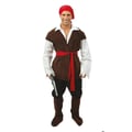 Miniatyrbild 1 av 6: Kostym - LITEN CLOWN - Piratkostym för män - Brun - Vuxen 14+ - Komplett (byxor, skjorta, väst)