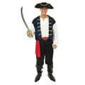 Miniatyrbild 1 av 5: Kostym / Dräkt - LITEN CLOWN - Piratdräkt Blå Man - Blå - Polyester - Lätt och bekväm