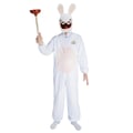 Miniatyrbild 1 av 4: Vuxendräkt - LILLA CLOWN - Galna Kaniner - Vit - Zip-up dräkt - Officiell licens