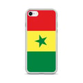 Miniatyrbild 1 av 2: Mobilskal – Senegal Flagga – Kompatibel med iPhone SE – Mjuk Fodral – Slitstark och Stötsäker – Silikon – Pixelforma