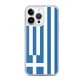 Miniatyrbild 1 av 2: Mobilskal – Greklands flagga – Kompatibel med iPhone 14 Pro Max – Mjukt fodral – Slitstarkt och stötresistent - Silikon - Pixelforma