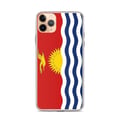 Miniatyrbild 1 av 2: Mobilskal – Kiribatis flagga – Kompatibel med iPhone 11 Pro Max – Mjuk fodral – Slitstark och stötresistent - Silikon - Pixelforma