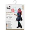 Miniatyrbild 4 av 4: Kostym - LITEN CLOWN - Clown Skelett Flicka - 10-12 år - Polyester - Hela