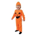 Miniatyrbild 4 av 6: Barnkostym - LILLA CLOWN - Liten Pumpa Kille - Orange - Polyester - Storlek 5-6 år