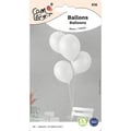 Miniatyrbild 2 av 2: Ballong - LITEN CLOWN - Ø 30 cm - paket med 10 - vit