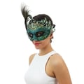 Miniatyrbild 2 av 3: Mask - LITEN CLOWN - Ansiktsmask med påfågelsyns - Paljetter - Påfågelmönster - Flerfärgad