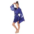 Miniatyrbild 2 av 5: Kostym - LITEN CLOWN - Blommig kimono - Blå - L/XL - Vuxen