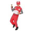 Miniatyrbild 2 av 5: Kostym - LITEN CLOWN - F1-förare - Röd - Barn 5-6 år - Unisex