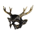 Miniatyrbild 2 av 4: Renmask - LILLA CLOWN - LILLA CLOWN - Svart och guld - Vuxen - Karneval/Halloween/Cosplay