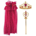 Miniatyrbild 3 av 5: Set prinsessa - LITEN CLOWN - 24344 - Rosa - Flicka - Karneval/Halloween