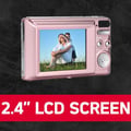 Miniatyrbild 3 av 6: Digitalkamera - AGFA PHOTO - DC5500 - 24 Megapixlar - 8x Digital Zoom - Rosa