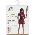 Miniatyrbild 3 av 4: Dämonisk Clownkostym Dam - PTIT CLOWN - Halloweenkostym för Vuxna, Karneval, Cosplay - Röd