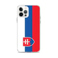 Miniatyrbild 1 av 2: Telefonfodral – Slovakiens flagga – Kompatibel med iPhone 12 Pro Max – Mjuk fodral – Stöttålig och chockresistent – Pixelforma
