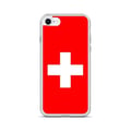 Miniatyrbild 1 av 2: iPhone-fodral - Multicolor - Schweiz flagga - Mjuk - Silikon - Vertikal position