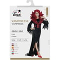 Miniatyrbild 5 av 6: Kostym Vuxen - LITEN CLOWN - Utklädnad Vampyr Kvinna - Svart - Polyester - Bekväm och lätt