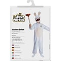 Miniatyrbild 2 av 2: Barnkostym - LITEN CLOWN - Kostym för Galna Kaniner - 7 år - Vit/beige - Zip-up dräkt