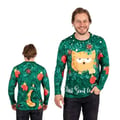 Miniatyrbild 1 av 4: Jul T-shirt - PTIT CLOWN - Katt luktar gran - Grön - Bomull - Korta ärmar