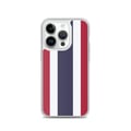Miniatyrbild 1 av 2: Telefonfodral – Thailändsk flagga – Kompatibel med iPhone 14 Pro – Mjukt etui – Stöttålig och chockresistent - Silikon - Pixelforma