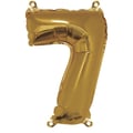 Miniatyrbild 1 av 2: Ballong Siffra 7, 40cm, 1st., guld