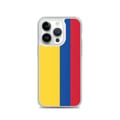 Miniatyrbild 1 av 2: Telefonfodral – Colombias flagga – Kompatibel med iPhone 14 Pro – Mjuk fodral – Slitstark och stötabsorberande - Silikon - Pixelforma