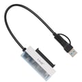 Miniatyrbild 2 av 2: USB / USB-C till SATA 2,5'' - LinQ - Dataöverföring 5 Gbit/s - Svart