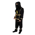 Miniatyrbild 4 av 6: Kostym ninja vuxen - PtitClown - Svart - Storlek S-M - Polyester