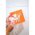 Miniatyrbild 6 av 6: Plaststencil - Djungeldjur - Förpackning om 6 - 14 x 15 cm - Blandat - Barn