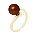 Miniatyrbild 1 av 4: Ring - Pärlor & Färger - Sötvattenspärla 8-9 mm - Choklad - Guld 375/1000 - Kvinna