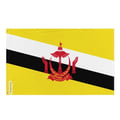 Miniatyrbild 1 av 3: Bruneis flagga – 120 x 180 cm – Hållbar polyester – 2 metalöglor – Inomhus-/Utomhusbruk – Pixelforma