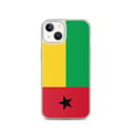 Miniatyrbild 1 av 2: Telefonfodral – Guinea-Bissaus flagga – Kompatibel med iPhone 13 – Mjuk frys – Slitstark och stötsäker - Silikon - Pixelforma